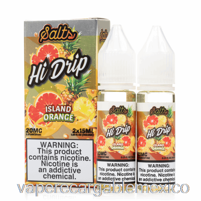 Vape Recargable Island Orange - Sales Hi-goteo - 30ml 20mg